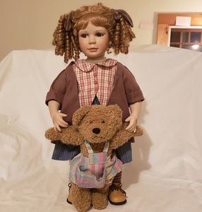 Kingstate Florence Rare Bisque Porcelain Doll 21"